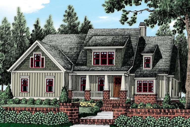 House Plan House Plan #20842 Front Elevation 