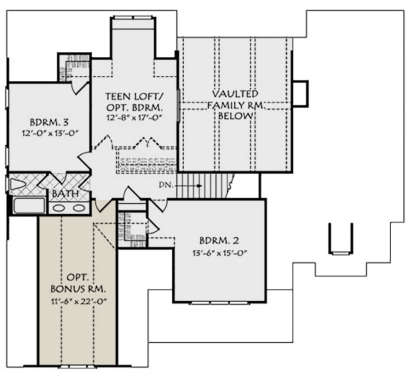 Second Floor for House Plan #8594-00052