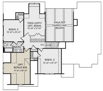 Second Floor for House Plan #8594-00053