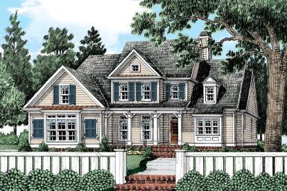 Country House Plan #8594-00054 Elevation Photo