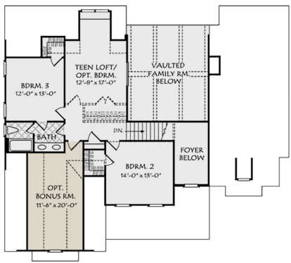 Second Floor for House Plan #8594-00054