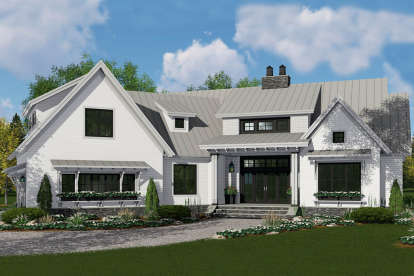 Modern Farmhouse House Plan #098-00312 Elevation Photo