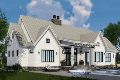 Modern Farmhouse House Plan #098-00312 Elevation Photo