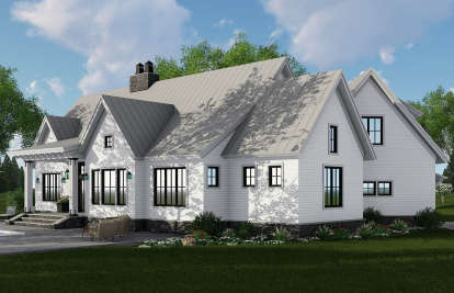 Modern Farmhouse House Plan #098-00312 Elevation Photo