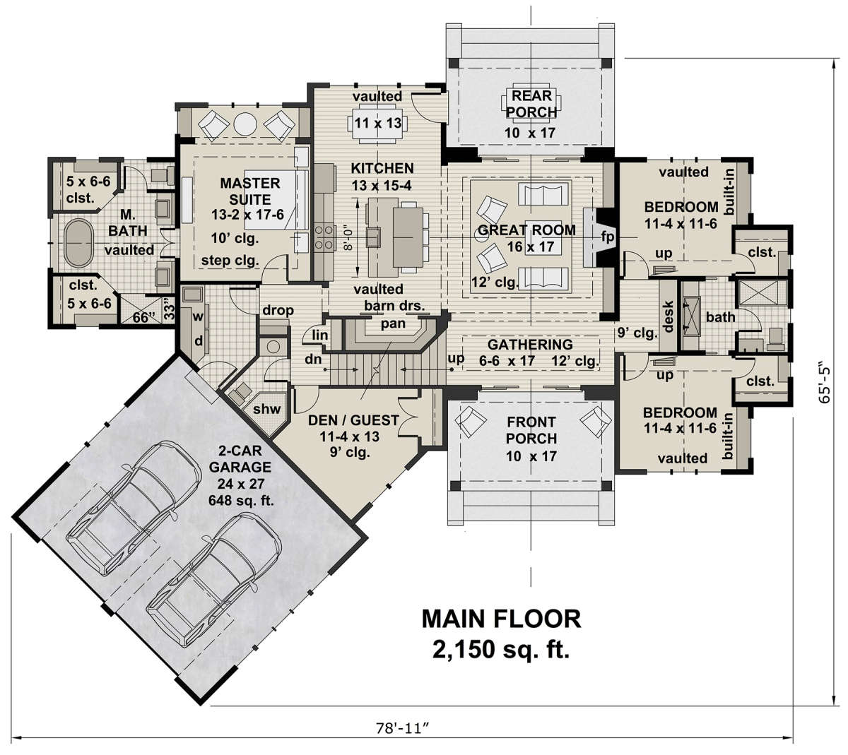 Main Floor for House Plan #098-00312