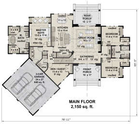 Main Floor for House Plan #098-00312