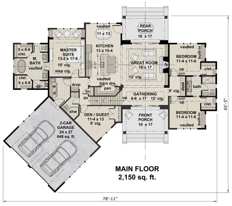 House Plan House Plan #20845 Drawing 1