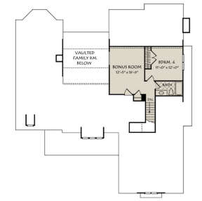 Optional Second Floor for House Plan #8594-00055