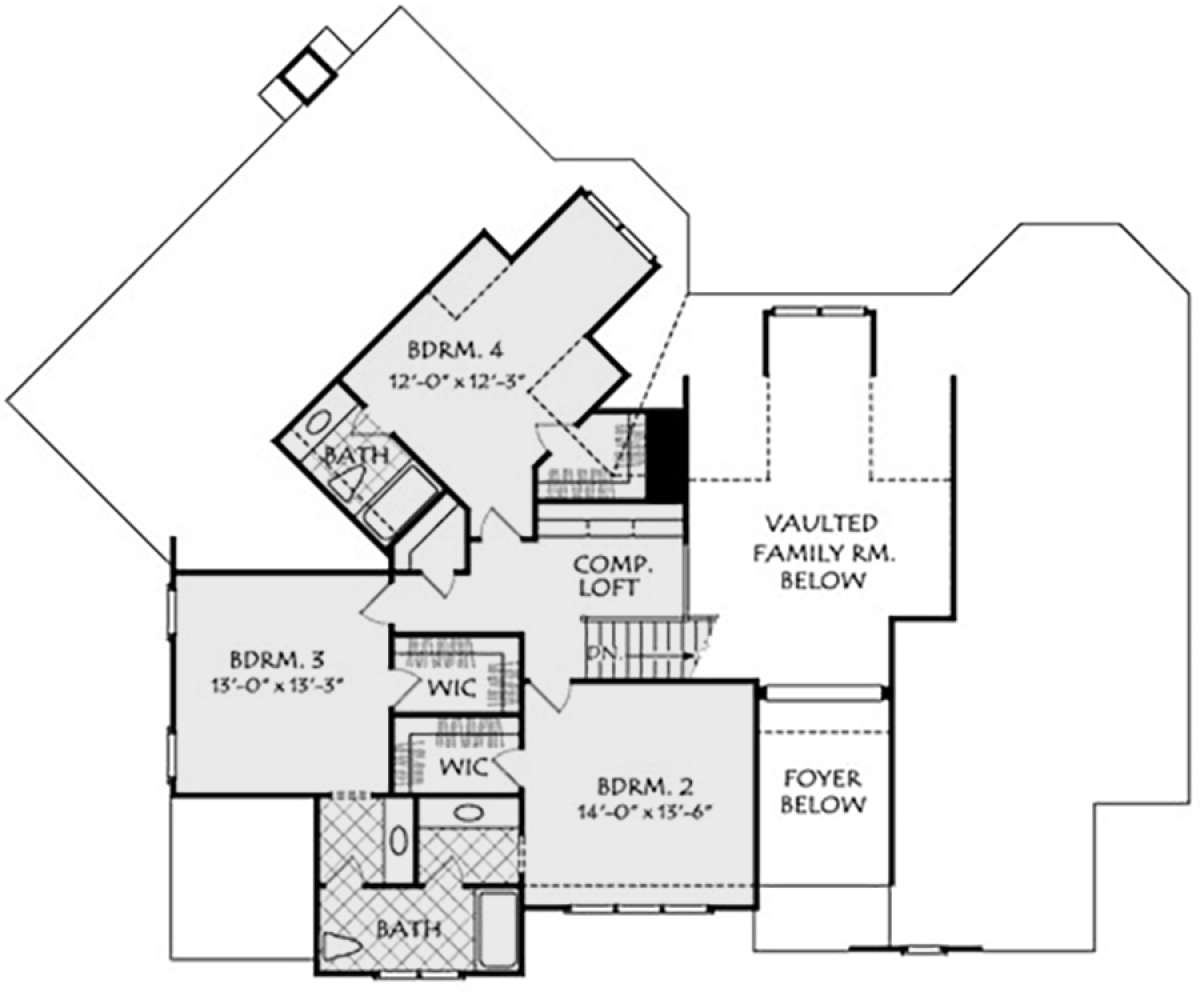 Second Floor for House Plan #8594-00057