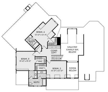Second Floor for House Plan #8594-00058