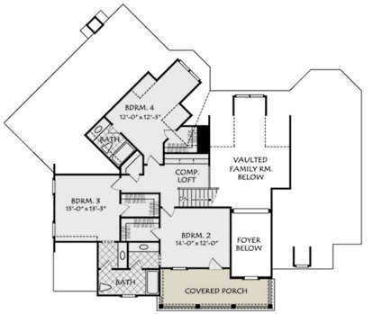 Second Floor for House Plan #8594-00059