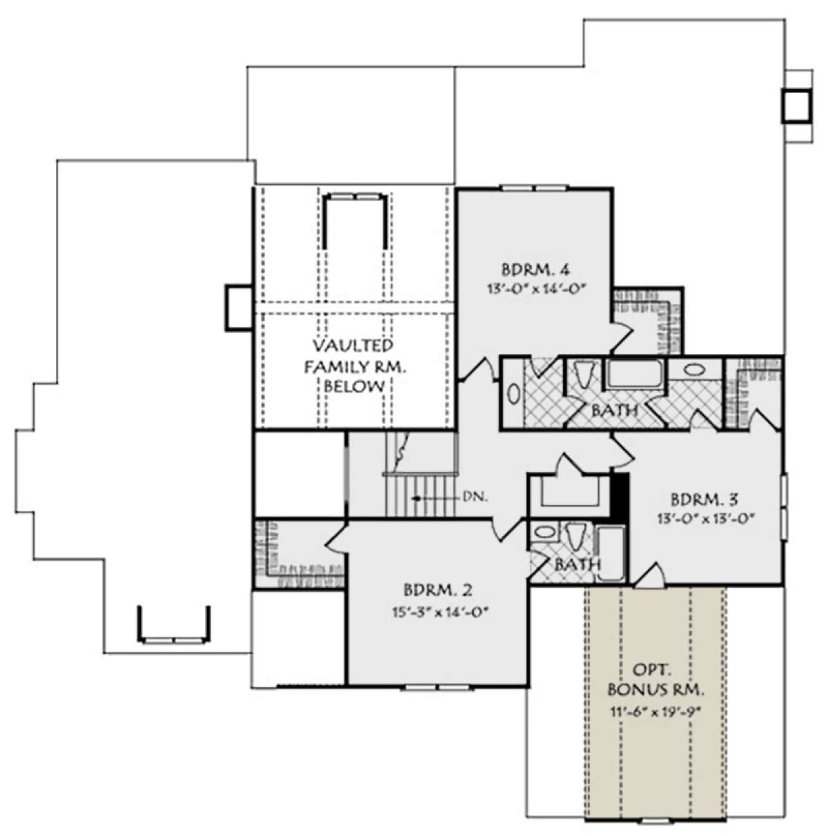 Second Floor for House Plan #8594-00060