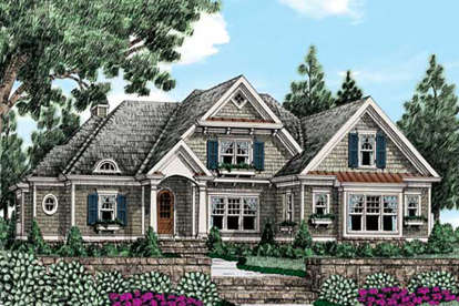 5 Bed, 4 Bath, 3710 Square Foot House Plan - #8594-00061