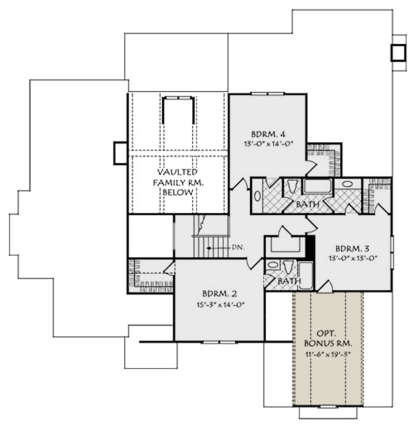 Second Floor for House Plan #8594-00061