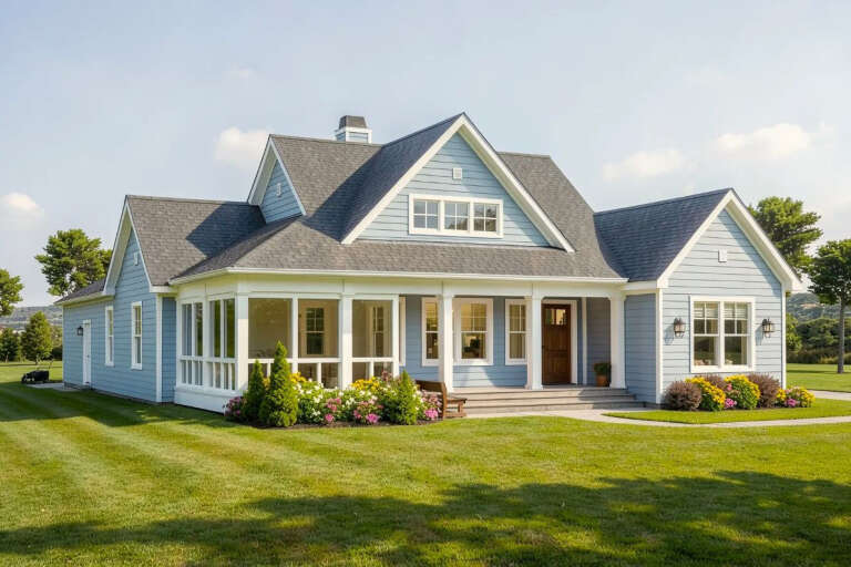 House Plan House Plan #20857 Angled Front Elevation