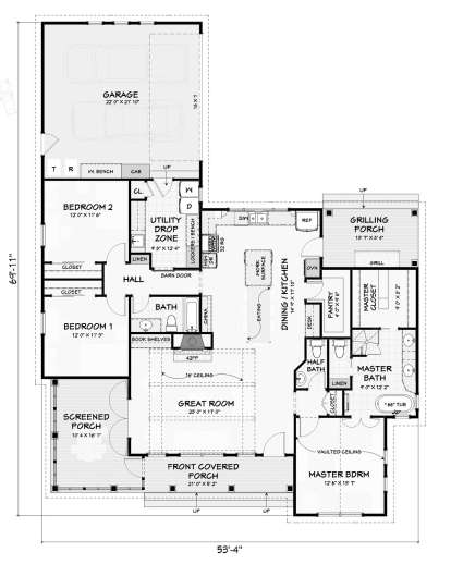 Main Floor for House Plan #3125-00026