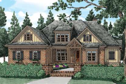 European House Plan #8594-00067 Elevation Photo