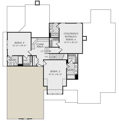Second Floor for House Plan #8594-00068