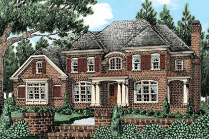 European House Plan #8594-00070 Elevation Photo