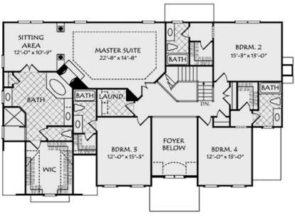 Second Floor for House Plan #8594-00070