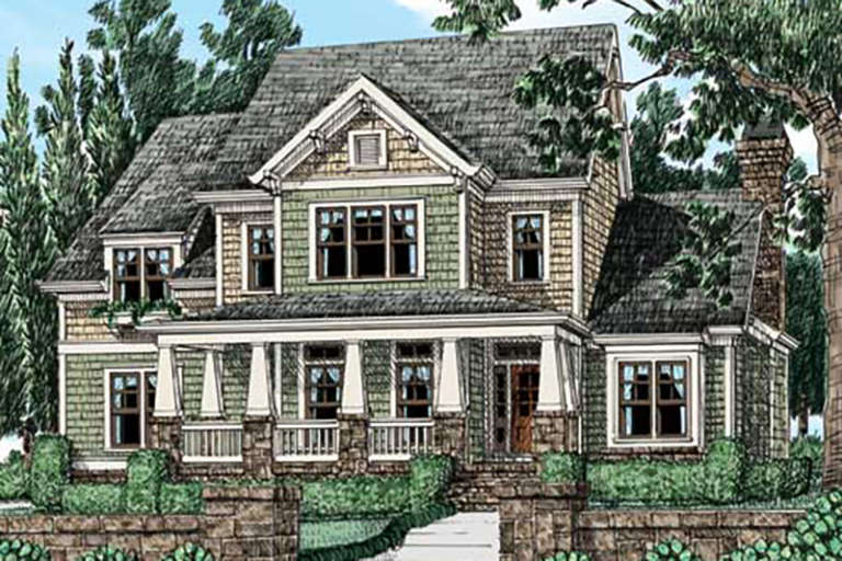 House Plan House Plan #20866 Front Elevation 