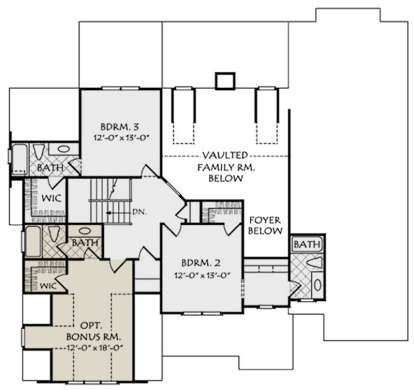 Second Floor for House Plan #8594-00078