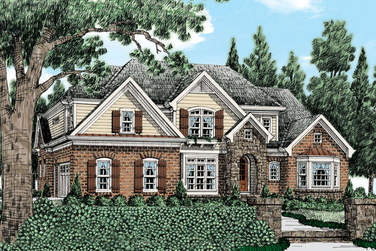 House Plan House Plan #20872 Front Elevation 