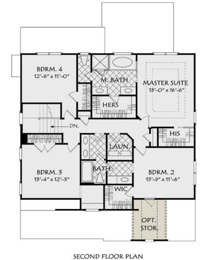 Second Floor for House Plan #8594-00080