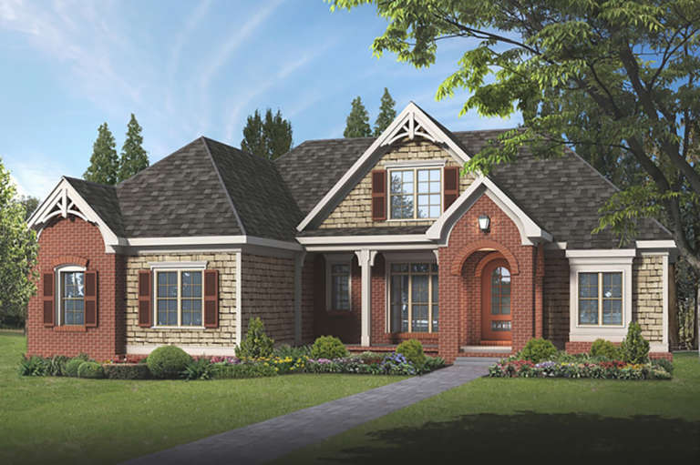 House Plan House Plan #20874 Front Elevation 