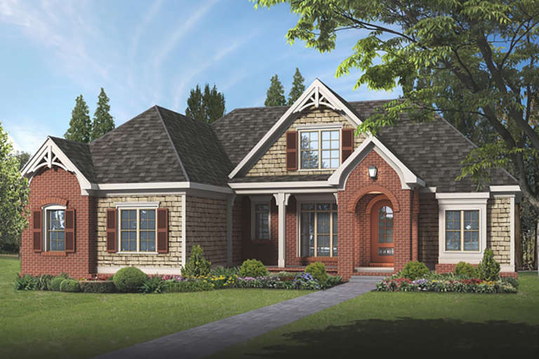 House Plan House Plan #20874 Front Elevation 