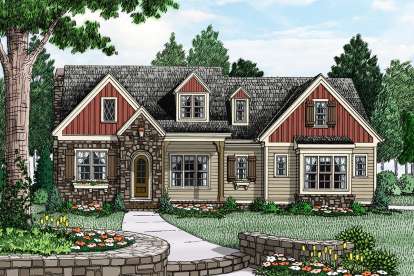 European House Plan #8594-00084 Elevation Photo