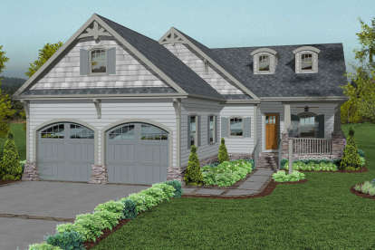 Craftsman House Plan #036-00255 Elevation Photo