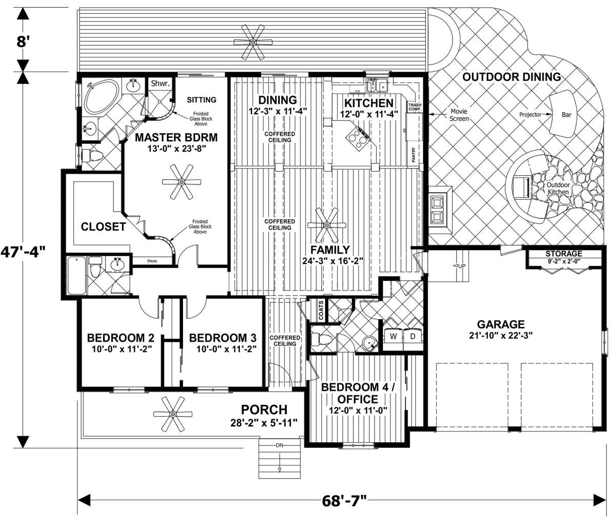 Main Floor for House Plan #036-00256