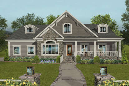 4 Bed, 3 Bath, 2099 Square Foot House Plan - #036-00257