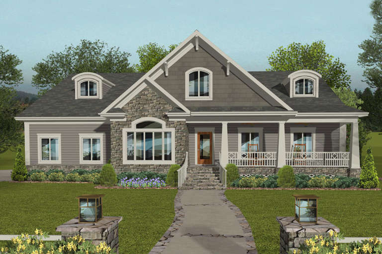Craftsman House Plan #036-00257 Elevation Photo