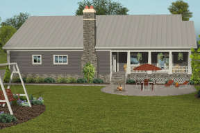 Country House Plan #036-00258 Elevation Photo