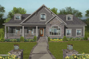 Ranch House Plan #036-00259 Elevation Photo
