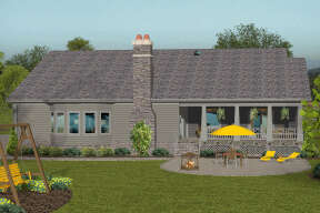 Ranch House Plan #036-00259 Elevation Photo