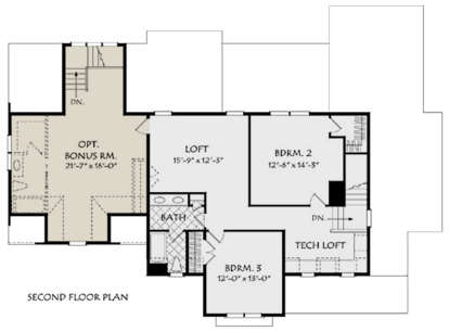 Second Floor for House Plan #8594-00090