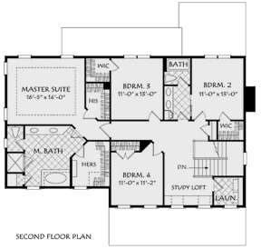Second Floor for House Plan #8594-00091