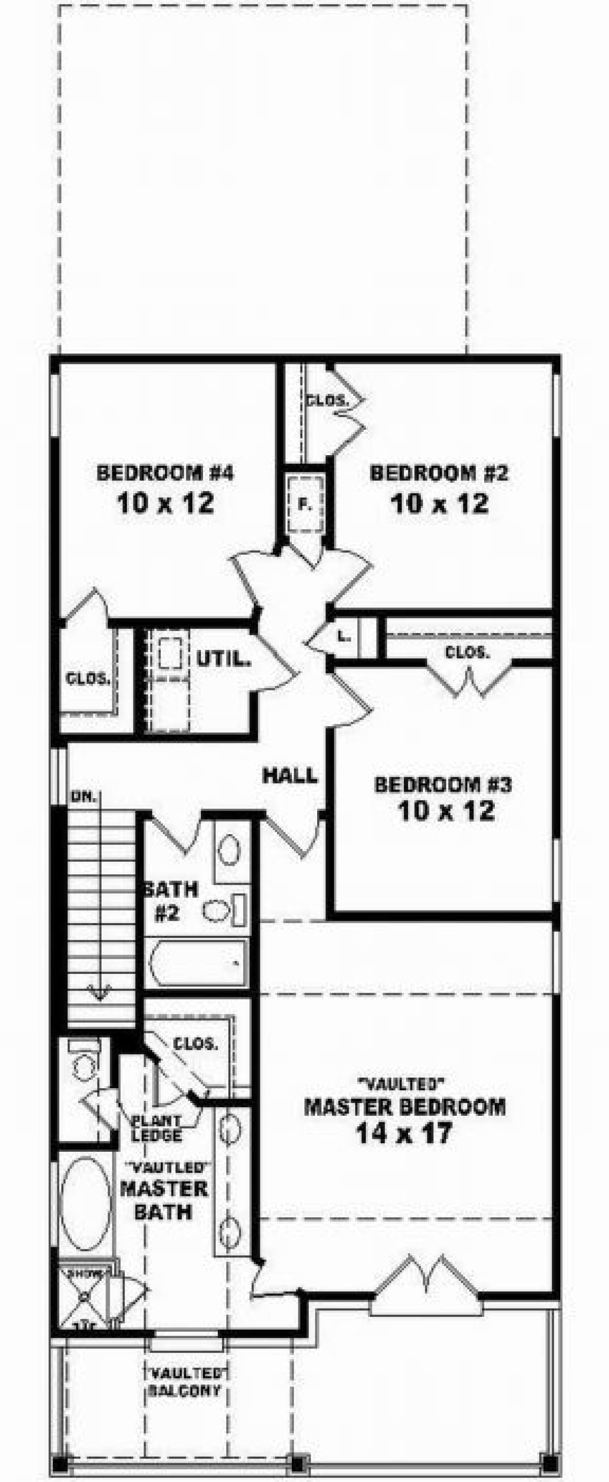 Second Floor for House Plan #053-00049