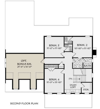 Second Floor for House Plan #8594-00092