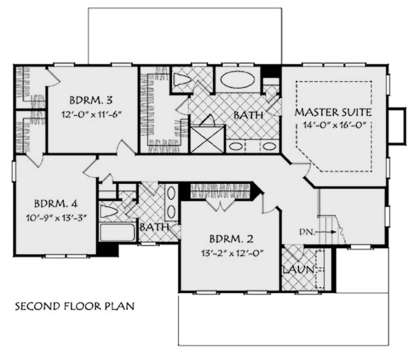 Second Floor for House Plan #8594-00094