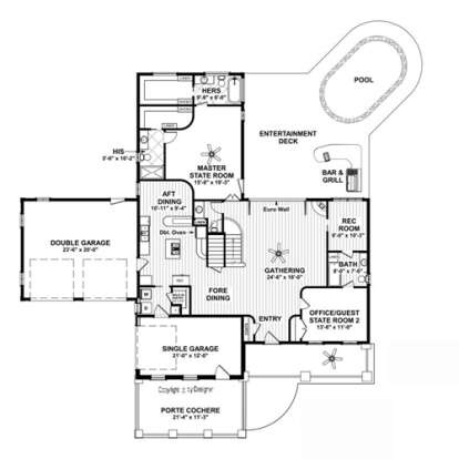 Main Floor for House Plan #036-00260