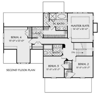 Second Floor for House Plan #8594-00095