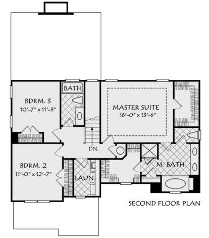 Second Floor for House Plan #8594-00096