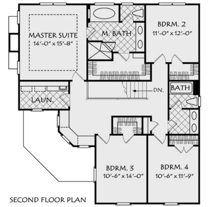 Second Floor for House Plan #8594-00097