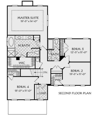 Second Floor for House Plan #8594-00098