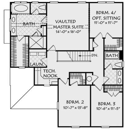Second Floor for House Plan #8594-00099