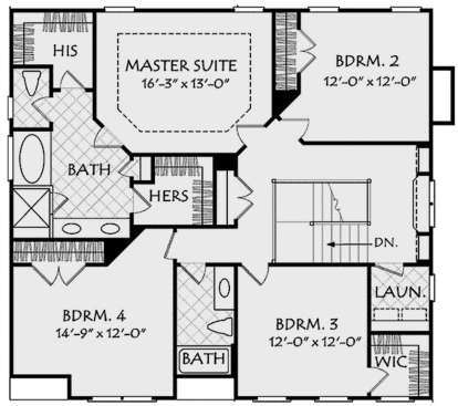 Second Floor for House Plan #8594-00105